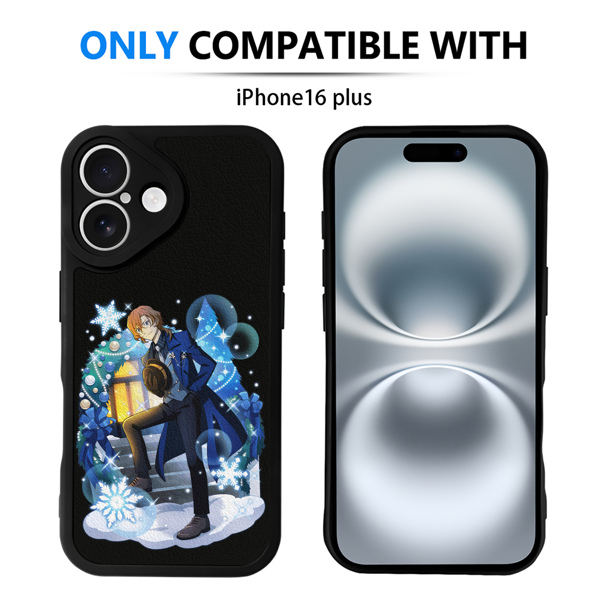 （画像用） 文豪ストレイドッグス Bungo Stray Dogs 【iPhone 16シリーズ対応】シリコンスマホケース（レザー調） 材質：シリコン
